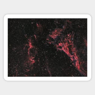 Pickering's Triangle nebula and NGC 6974 nebula in constellation Cygnus Sticker